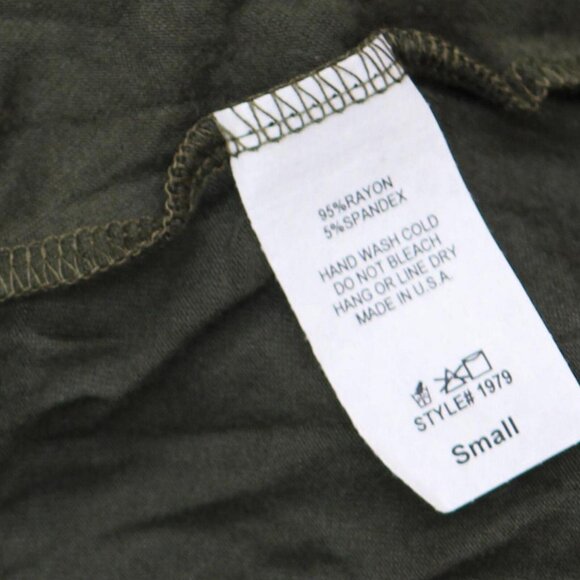 NEW Right Basics Womens Knit Lightweight Unlined Maxi Dress 1979 Green S - Picture 4 of 5